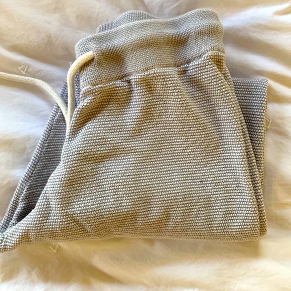 Holt Renfrew XS Varley Alice Pique Cotton Knit Sweat Jogging Lounge Pant - Picture 4 of 8